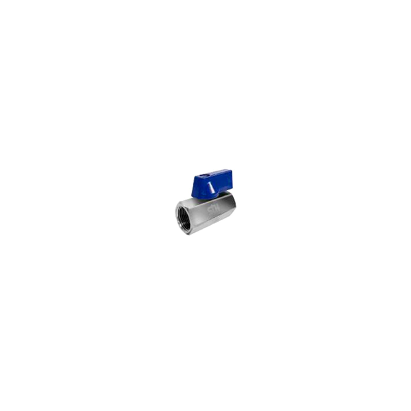 Válvula Esfera Mini PN25 1/2" FF Manipulo Azul