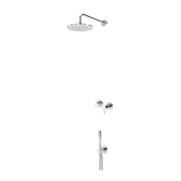 Leaf® Sistema Embutido Duche Horizontal Chuveiro e Chuveiro Mão Leaf® Sistema Embutido Duche Horizontal Chuveiro e Chuveiro Mão
