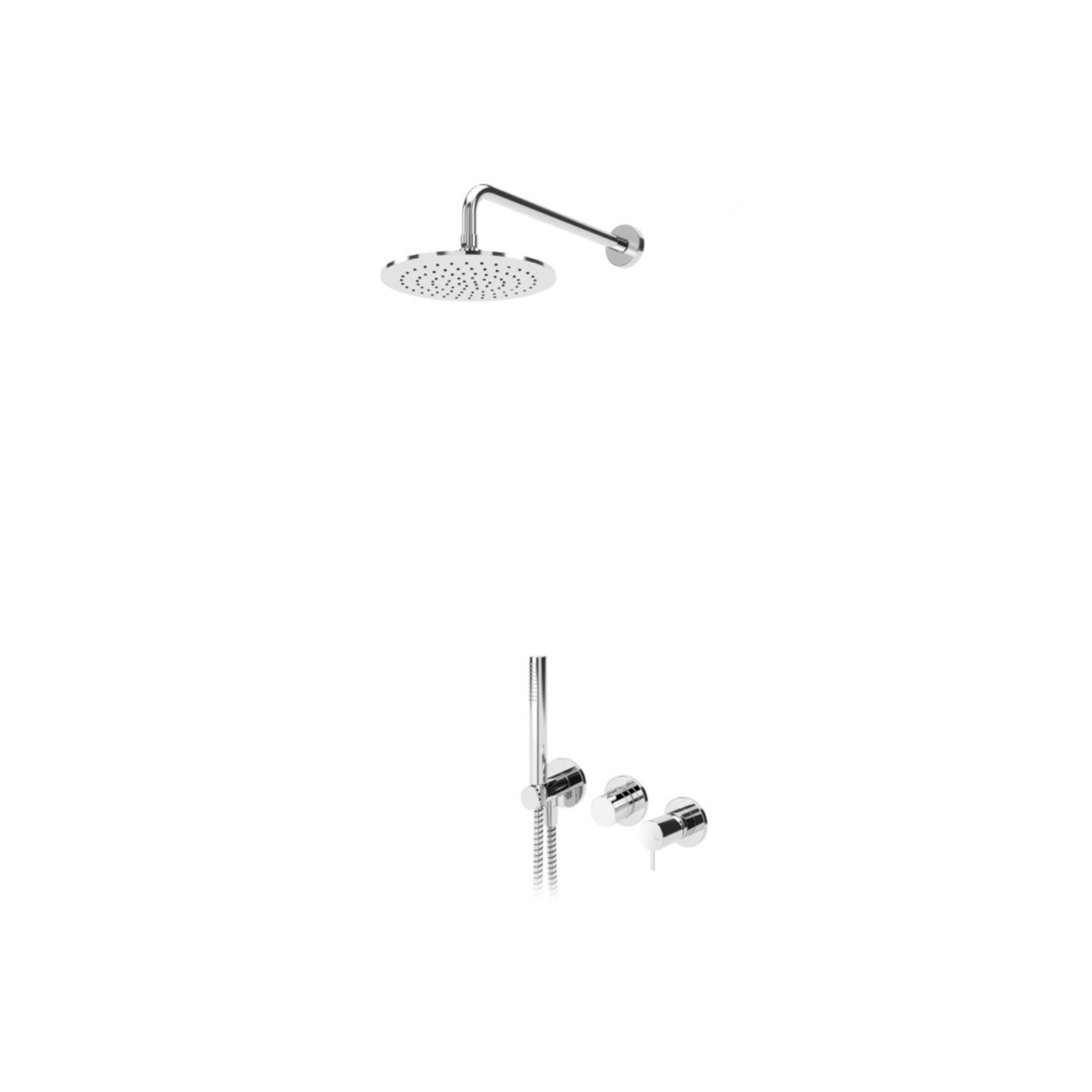 BRUMA® Sistema Embutido Duche Chuveiro 300mm Chuveiro mão
