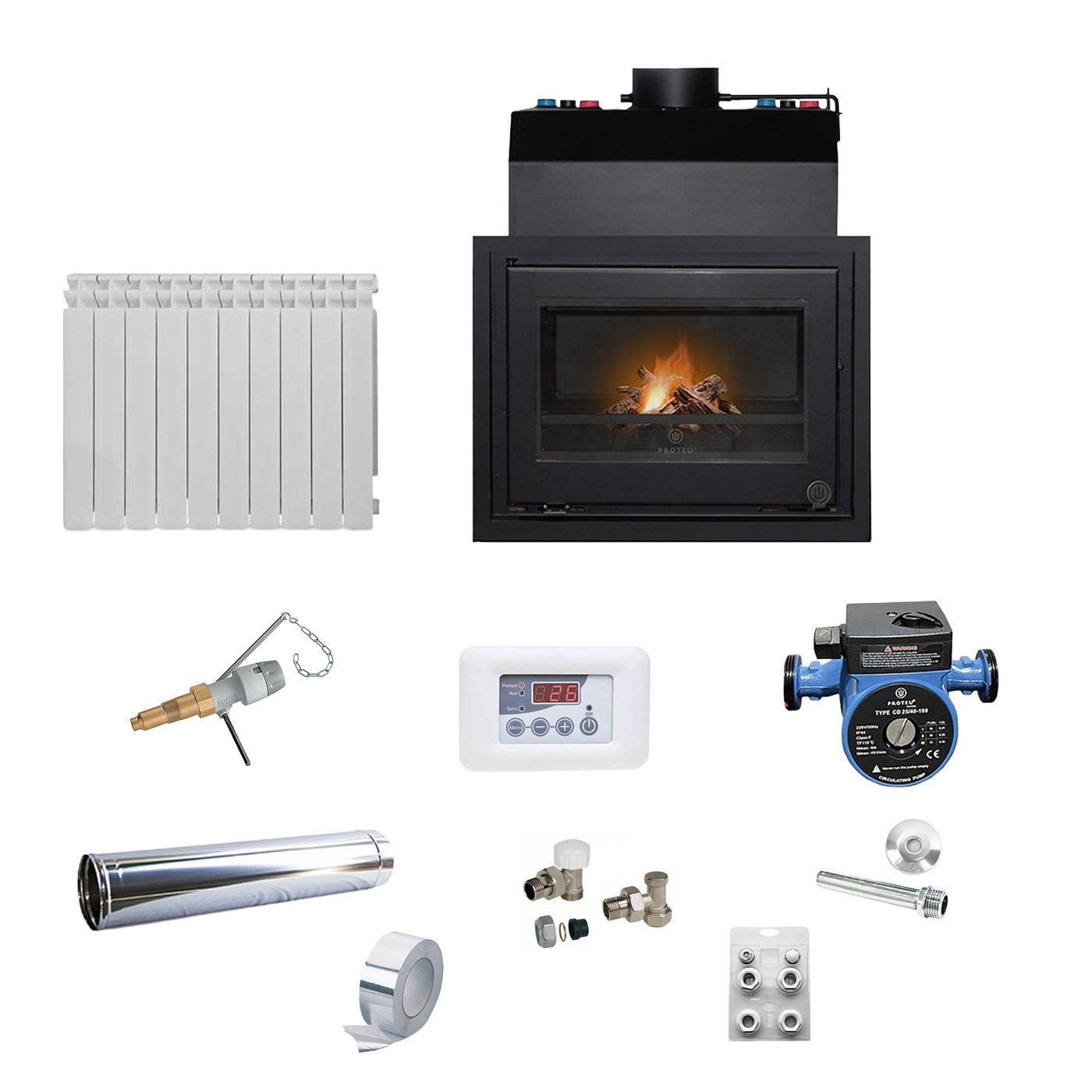 Kit Recuperador Bali c/Radiadores + Inox Rígido