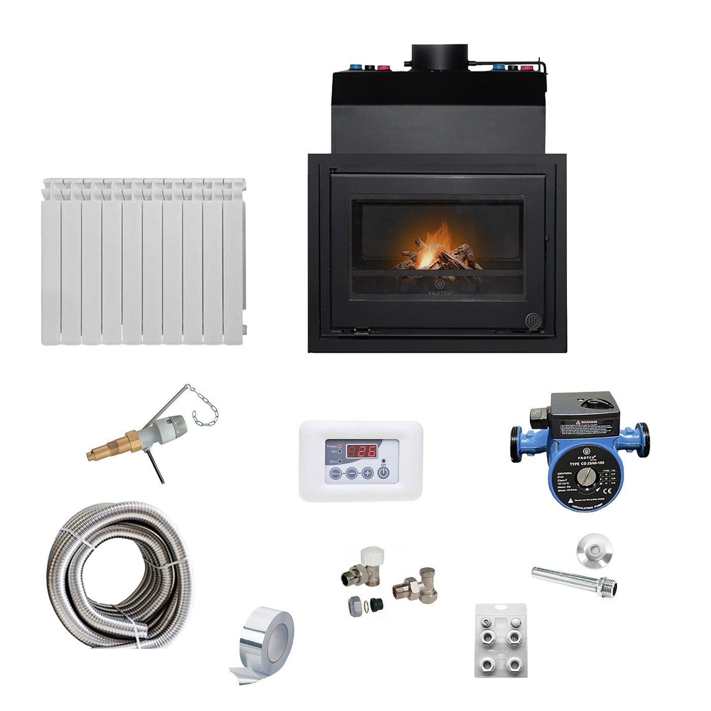 Kit Recuperador Bali c/Radiadores + Inox Flexível