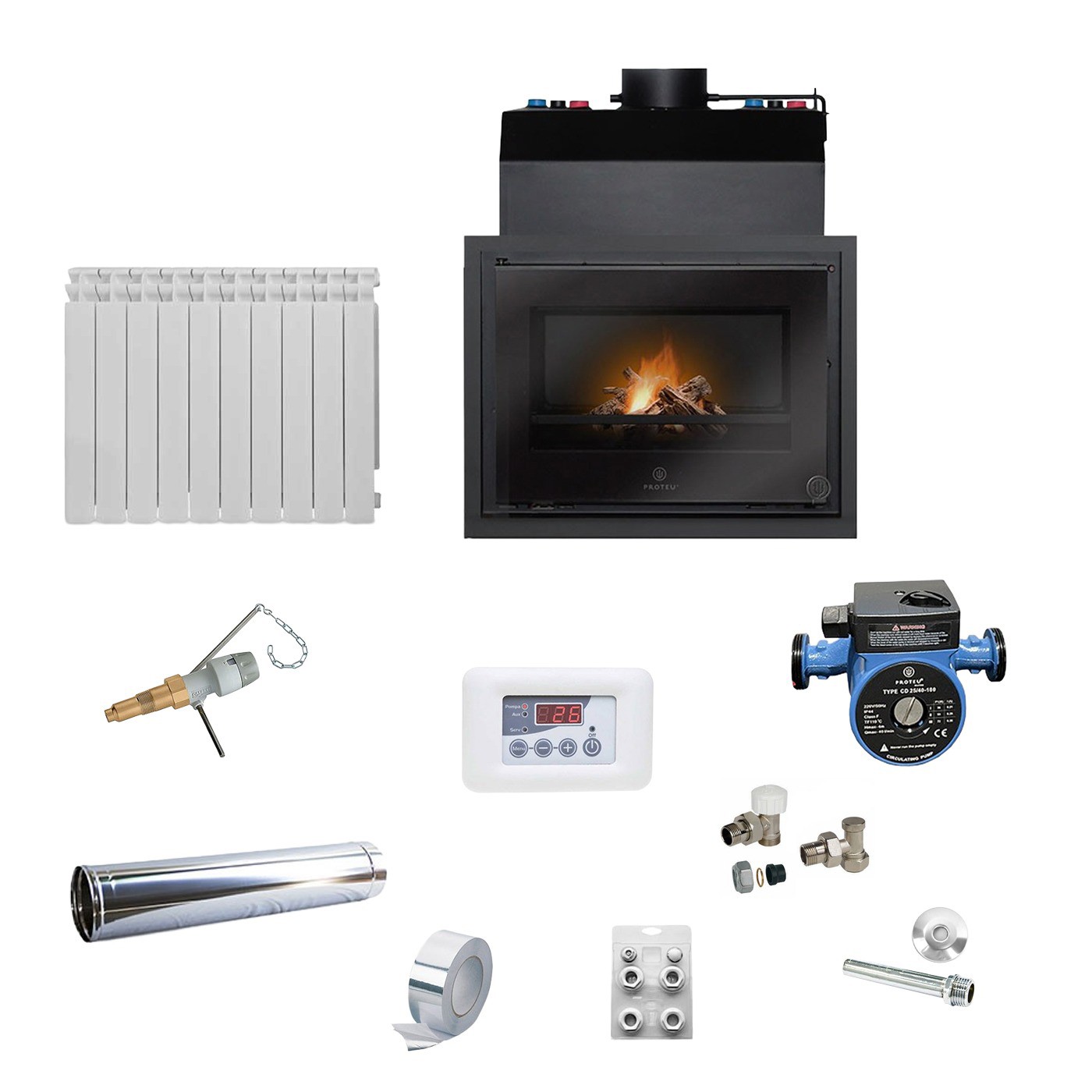Kit Recuperador Bali Gold c/Radiadores + Inox Rígido