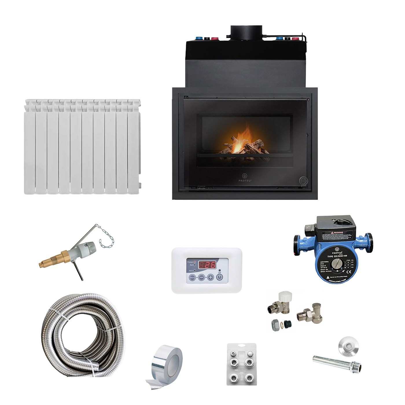 Kit Recuperador Bali Gold c/Radiadores + Inox Flexível
