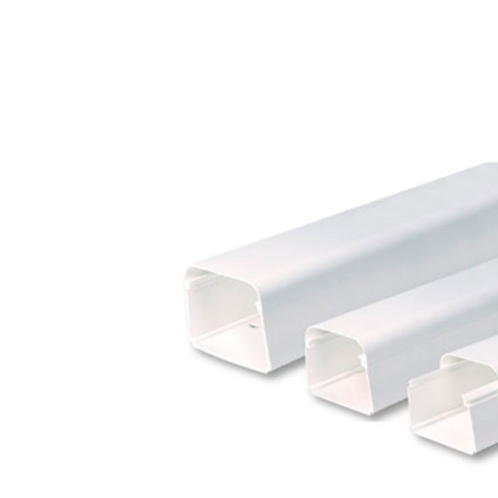 Calha c/Película Protetora p/Ar Condicionado Branca