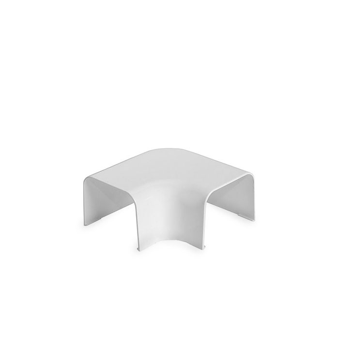 Curva Plana p/Calha Ar Condicionado Branca