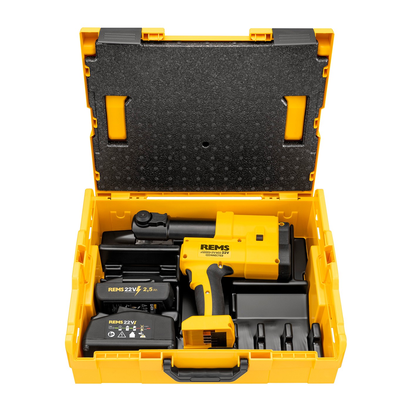 Rems® Akku-Press 22V Connected Basic-Pack L-Boxx