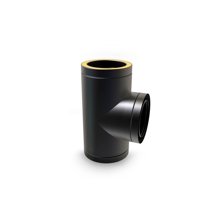 Tê c/Tampo Salamandra Inox Preto Duplo Tê c/Tampo Salamandra Inox Preto Duplo